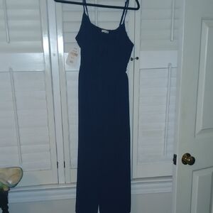 Timing Dark Blue Sleeveless Jumpsuit
